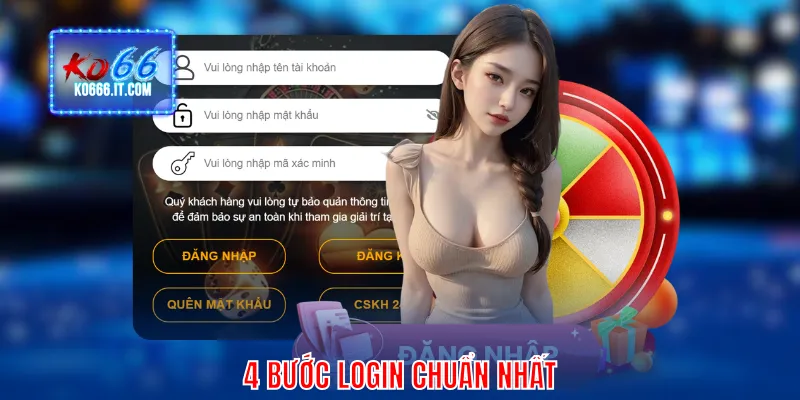 4 bước login chuẩn nhất
